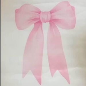 Pink Bow  Unframed Canvas Poster 
Approx 28” x 20”